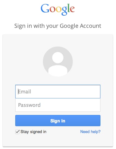 Sign-in to Google account