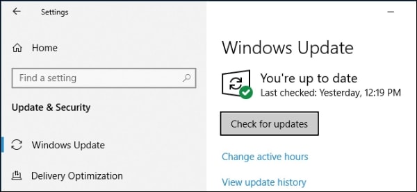 检查 Windows 更新