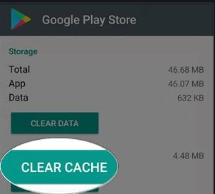Clear Google Playstore Data/Cache