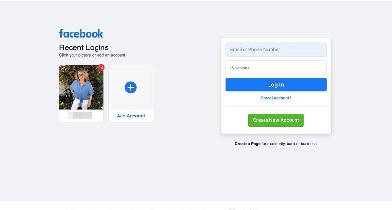 facebook forgot password - Login to Fcaebook
