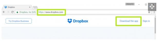 Descargar la aplicación de Dropbox