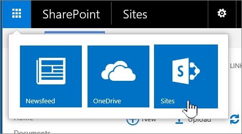 Go to SharePoint site