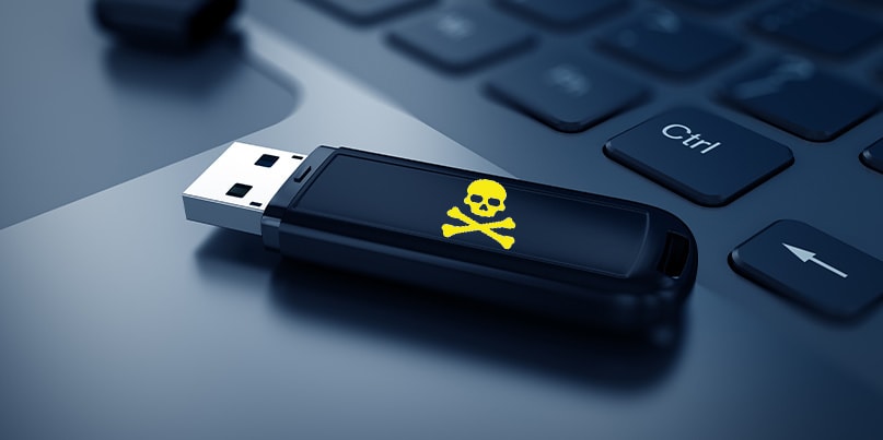 an infected usb device
