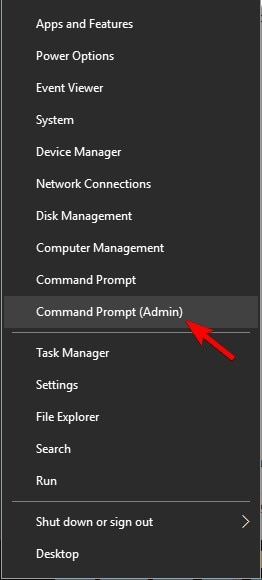 open command prompt as  admin