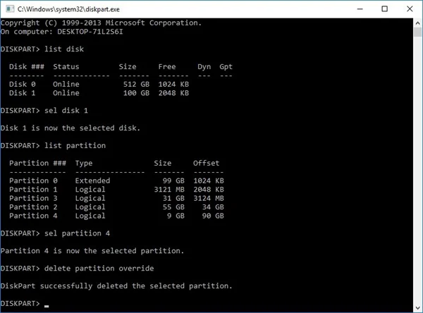 wintousb cannot select system partition