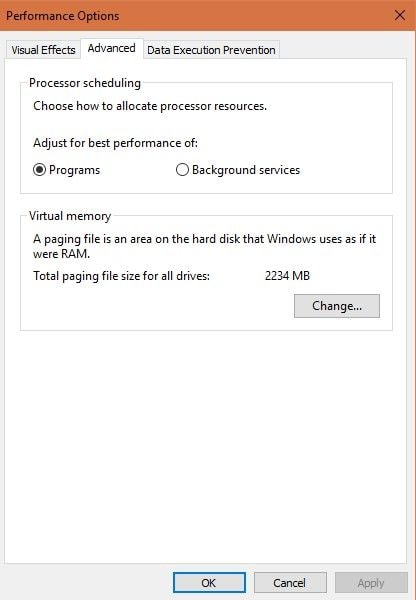 Windows  task manager