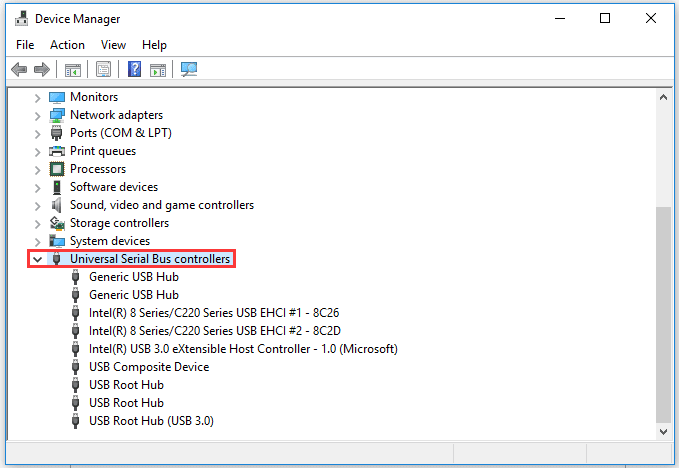 expand usb device manager