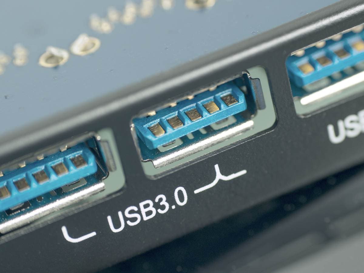 a usb 3.0 port in a laptop