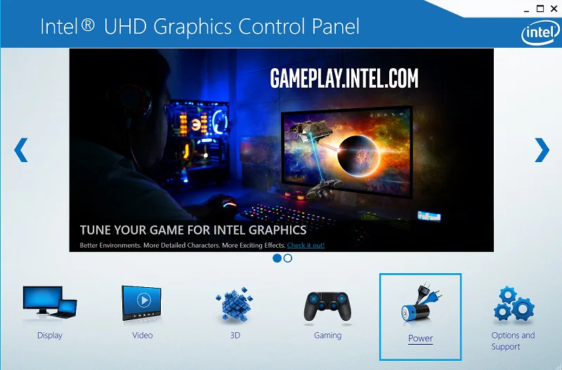 Intel Graphics Power Settings 