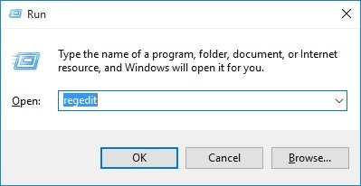 Open Windows Registry Editor 