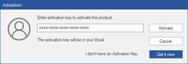  Enter valid Activation Key and click Activate