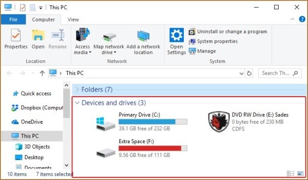 hdd partitions 