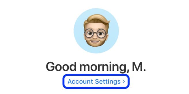 open account settings