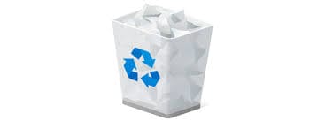papelera de reciclaje del símbolo del sistema