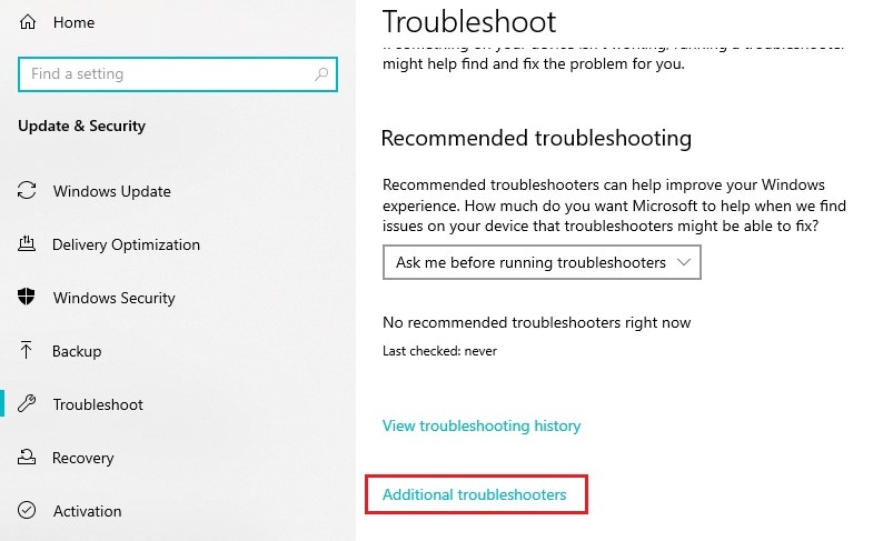 access troubleshooters