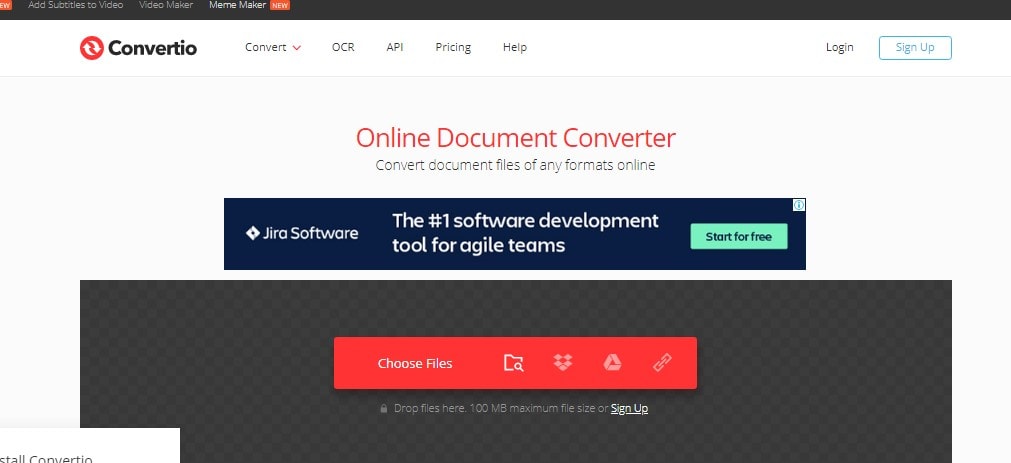 drag and drop your pdf files to convertio online pdf to google sheets converter