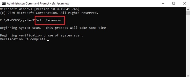 scan files in command prompt