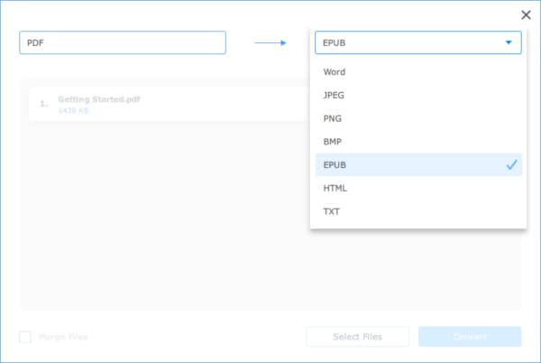 add your word files to pdfmate converter