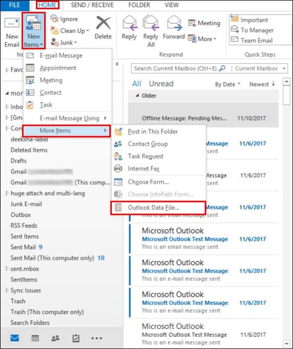 How To Create A Backup Pst File In Outlook 2016