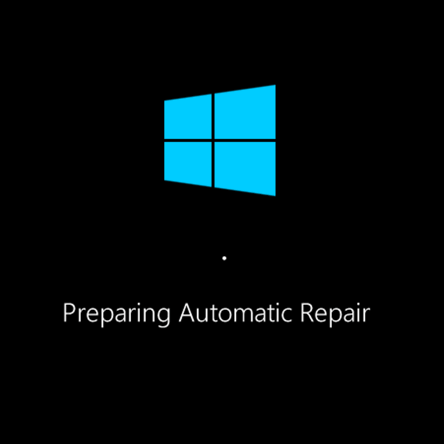 pantalla atascada al reparar la reparación automática