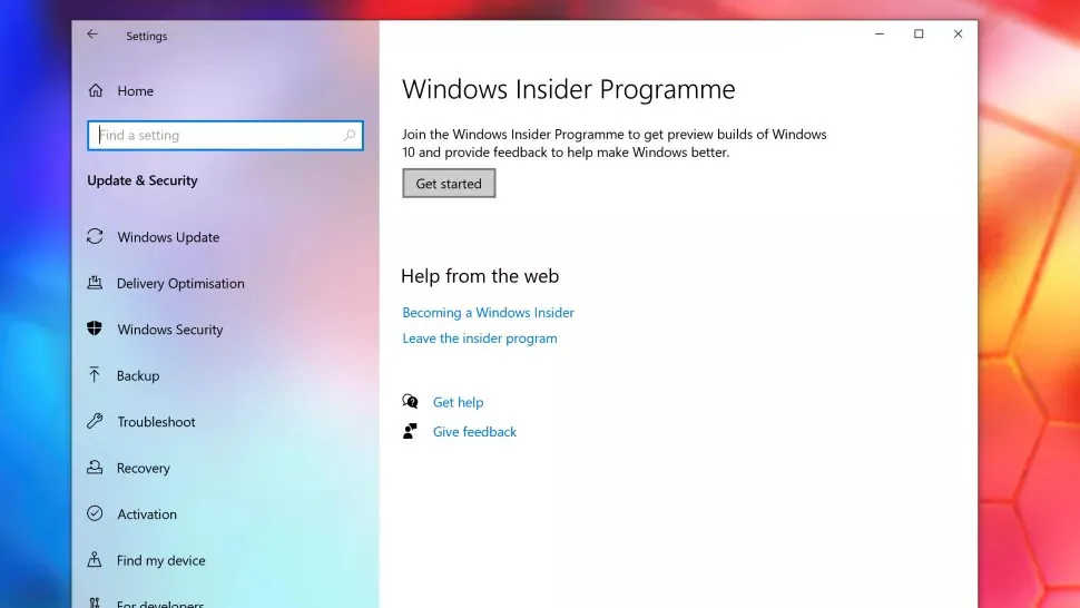 Zugang zum Windows-Insider-Programm