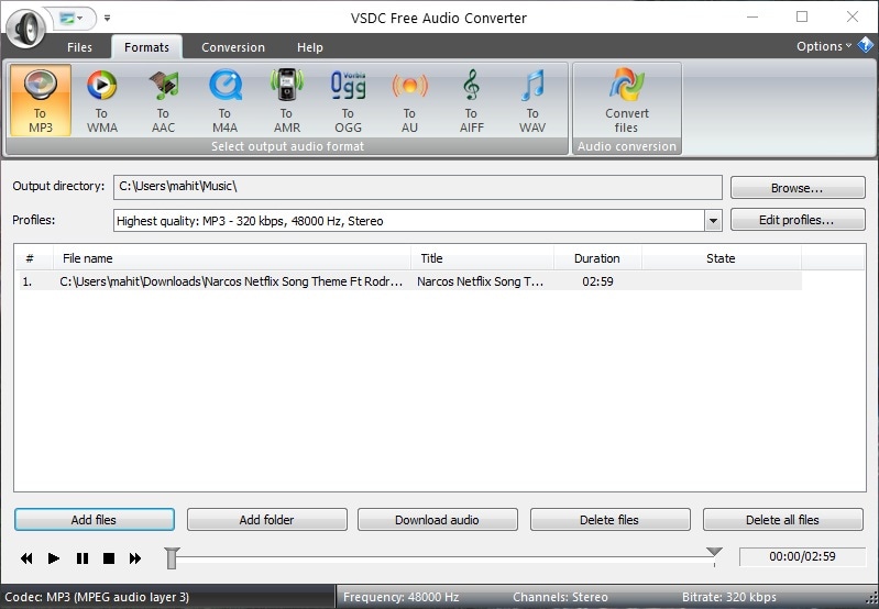 vsdc audio converter