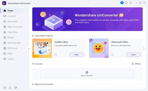 buka wondershare uniconverter