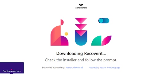 downloading free wondershare recoverit