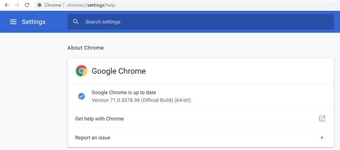 update chrome