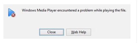 wmv error message