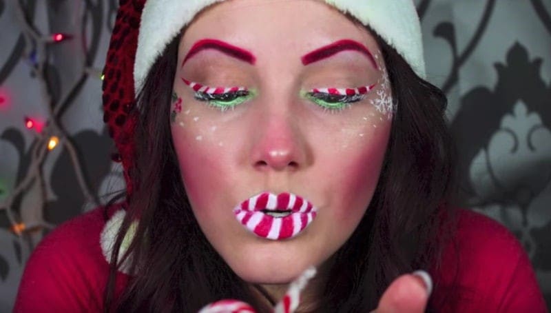 videos de maquillaje navideño