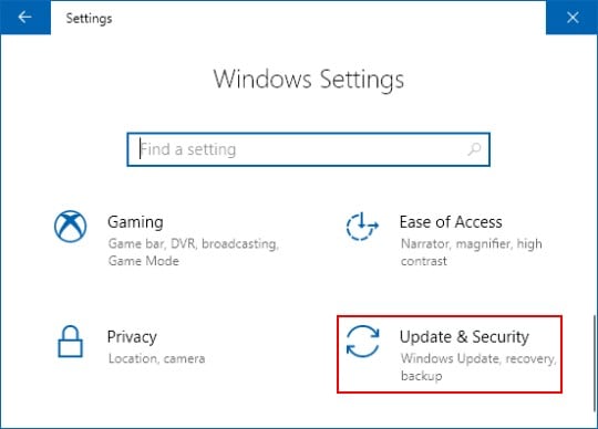 access update and security settings