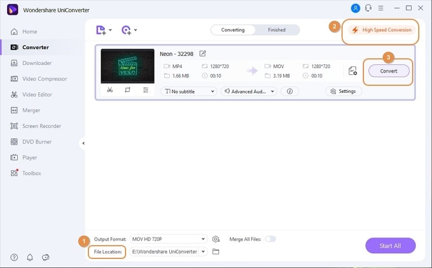 lancer la conversion des fichiers mkv 