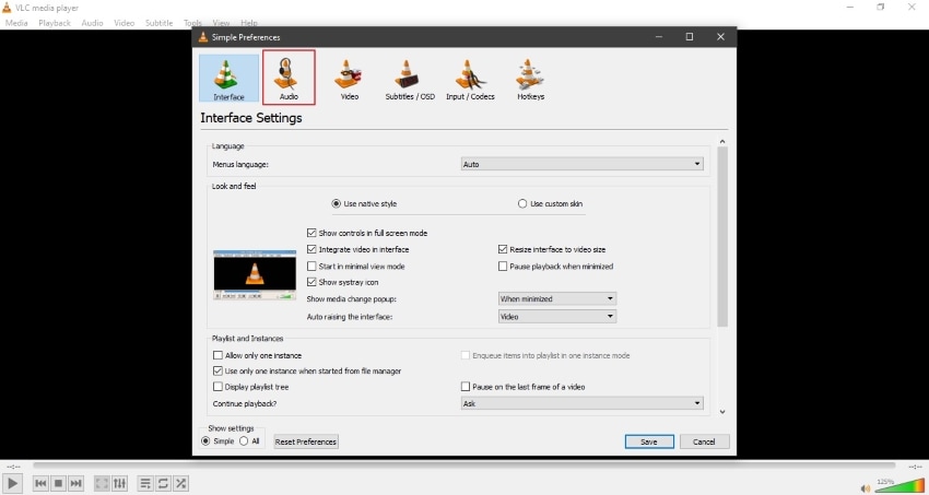 Sincronizar audio en vlc