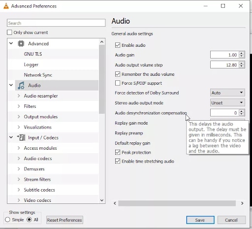 Solução de problemas: como corrigir atraso de áudio no VLC?