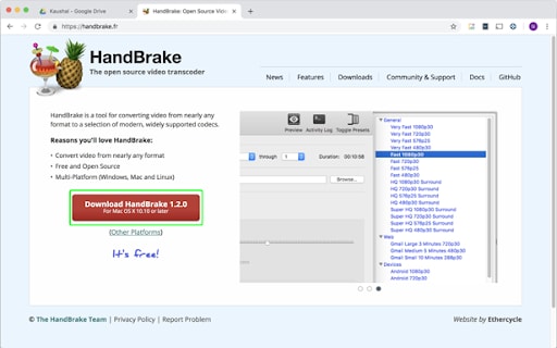 Скачайте handbrake