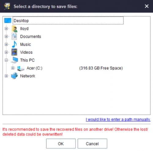 recover and save the deleted or lost files