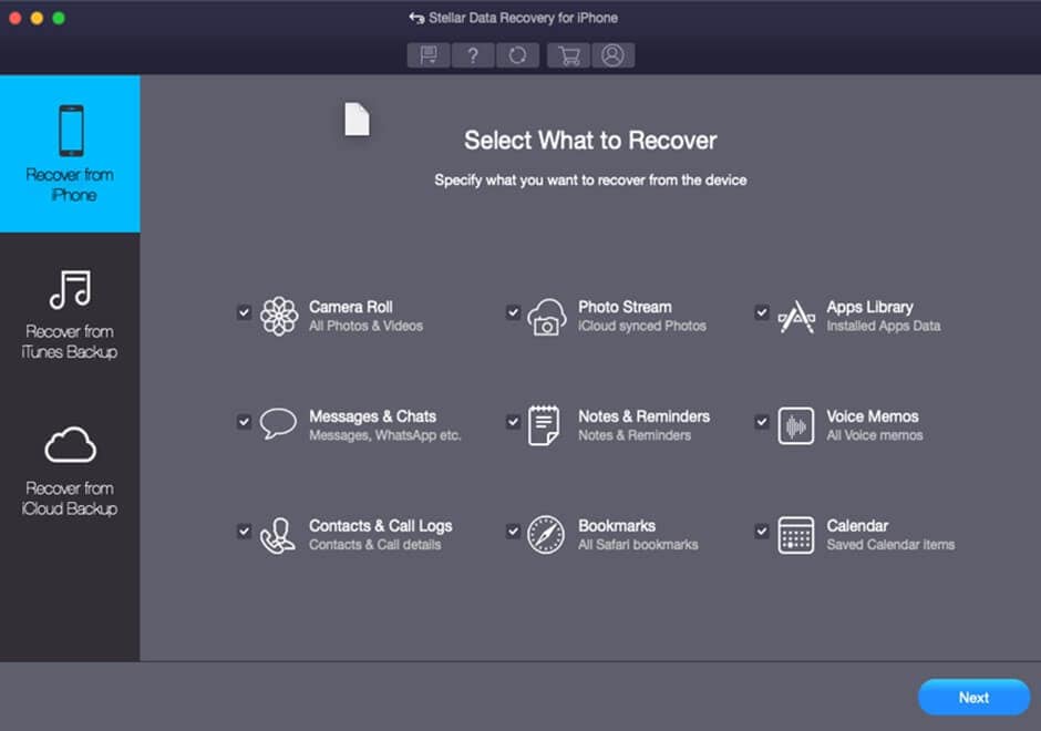 stellar video recovery untuk iphone