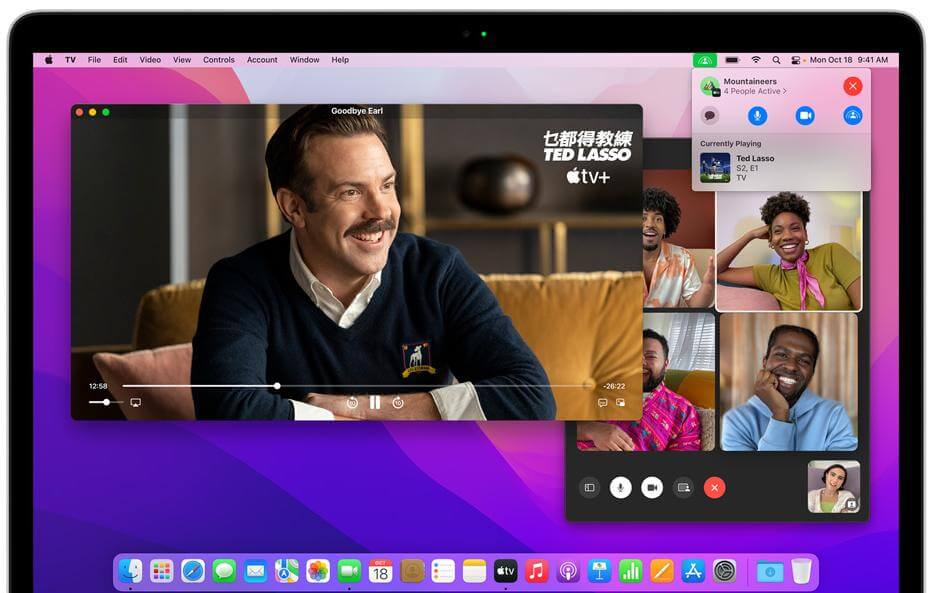 facetime and shareplay of macos monterey