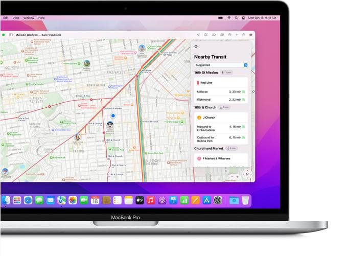 transit features of maps