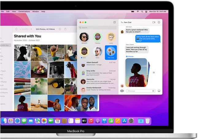 مشترك معك في macos monterey