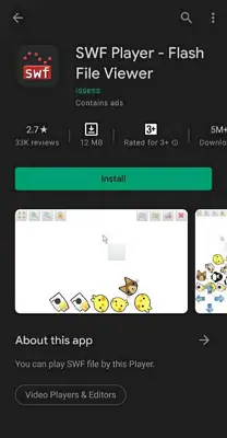 open swf file on android with swf player