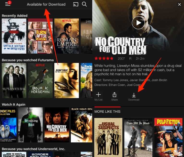 download movie from netflix