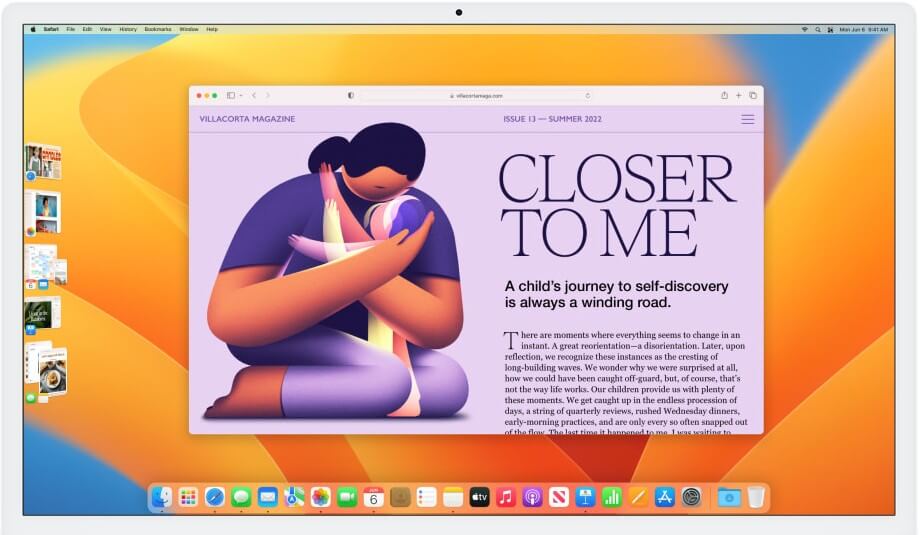 gestionnaire de scène macos 13