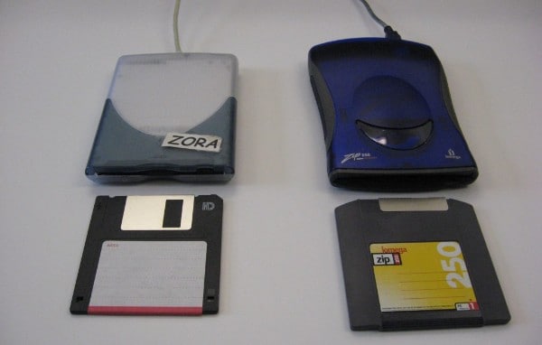 zip drive and floppu drive