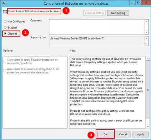 Bitlocker deaktivieren Windows 11 über Gruppenrichtlinien-Editor 2