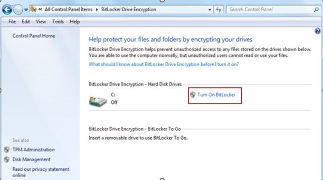 enable bitlocker encryption for external hard drives 2
