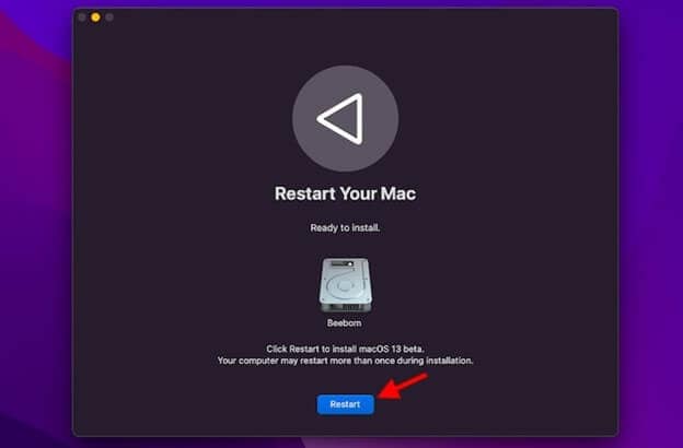 restart your mac