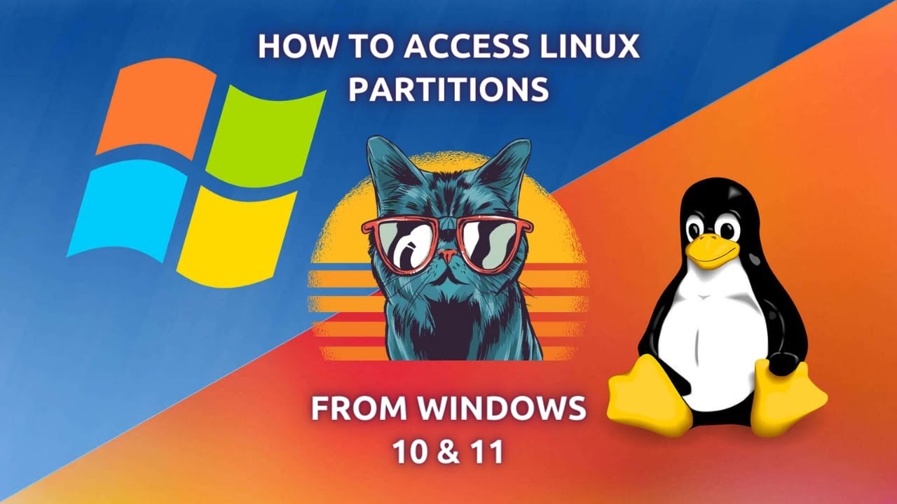 how to access linux partitions from windows