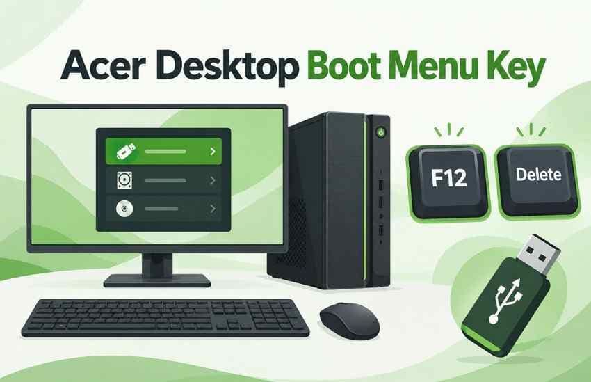 Acer Desktop Boot Menu Key: Use F12, Delete, and USB Boot